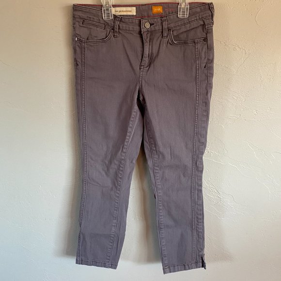 Anthropologie Pilcro Stet Crop Slit Grey Jeans - Picture 5 of 10